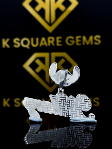 จี้เพชรโมอิส VVS จี้เพชรโมอิสที่กำหนดเองตัวอักษร Vvs Moissanite จี้เงินฮิปฮอป VVS Moissanite จี้เงิน - Product Image 4