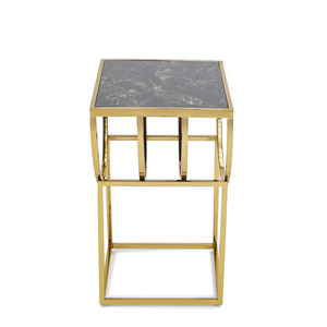 Antique Design <b>Round</b> Marble Top <b>Side</b> <b>Table</b> Gold Iron Art Coffee <b>Table</b> for Living Room Home Decor - Product Image 3