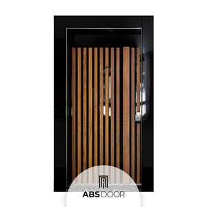 Puerta de Seguridad de Acero DKP de Alta Calidad con Acabado Brillante Certificado ISO de ABSDOOR, Entrada de Alta Seguridad para Uso Interior/Exterior, Turquía - Product Image 1