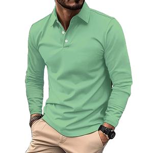 Polo de manga larga para hombre superventas, nuevo diseño, de secado rápido, elegante, transpirable, último Polo de moda para hombre para adulto - Product Image 1