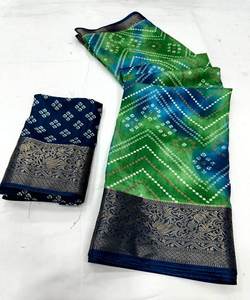 Meilleur prix Saree pour une valeur imbattable Regal Sana Silk Party Wear Saree avec des ornements de diamants et de perles kurta - Product Image 4