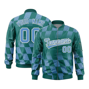 Chaquetas Bomber informales personalizadas para hombre, chaqueta universitaria ligera multicolor con cuello levantado y cremallera, transpirable, a prueba de viento - Product Image 1