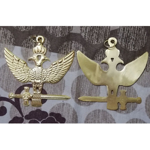 Autocollant maçonnique en alliage de zinc métallique, autocollant maçonnique, 33e degré, Rose-Croix, Rite écossais, bijou, ailes en haut, or, 2026 - Product Image 1