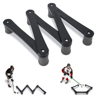 WIN-WIN - Equipo de Entrenamiento de Control de Disco de Hockey sobre Hielo de 7 Secciones de Plástico ABS, Herramientas de Maniobra con Palo de Hockey sobre Hielo, Ayudas para Jóvenes S001/2