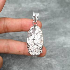 Colgante de Jaspe Caballo Salvaje, Plata de Ley 925, Colgante de Piedra Preciosa Hecho a Mano, Collar de Joyería, Regalo para Ella, Joyería de Caballo Salvaje - Product Image 1