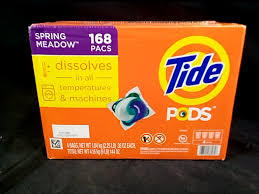 ผงซักฟอกน้ำแบบแคปซูล Tide PODS 168 ชิ้น กลิ่นสปริงเมโดว์ เป็นมิตรต่อสิ่งแวดล้อม ใช้ได้ทั้งในห้องน้ำและสำหรับเสื้อผ้า - Product Image 6