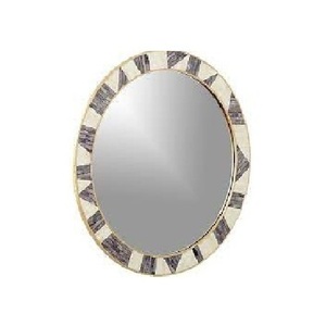 Miroir de taille moyenne cadre décor à la maison miroir mural sculpté à la main conception miroir cadre os incrustation finition mural - Product Image 6