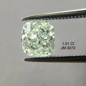 Very Light Yellow Green Brilliant <b>Long</b> <b>Cushion</b> Cut 1.01 Ct Natural Loose Diamonds From India SI1 Clarity IGI Certified Stones - Product Image 1