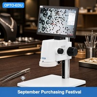 Microscope stéréoscopique numérique LCD OPTO-EDU A36.3601 pour l'inspection des diamants, des bijoux, des gemmes et des pièces de monnaie dans l'industrie