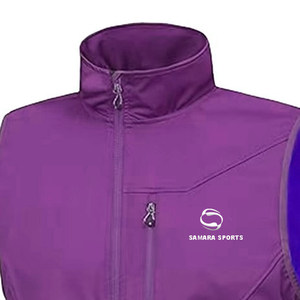 Chalecos de hombre prendas de vestir exteriores ligeros impermeables al aire libre Softshell chalecos chaqueta sin mangas con logotipo personalizado - Product Image 2