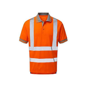 Men's Hi Vis Construction Short Sleeve T-Shirt Hi Vis Workwear <b>Reflective</b> Safety Polo T Shirt With <b>Reflective</b> <b>Tapes</b> for sale - Product Image 6