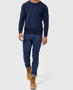 Custom Men Oversized Crewneck Sweatshirt Winter OEM Hooded Pullover with Color Block Print Stonewashed Plain Dyed for Men - Product Image 1