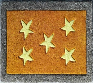 Tapis de porte d'entrée en laine multicolore fait à la main pour salon jardin produit en vrac - Product Image 6