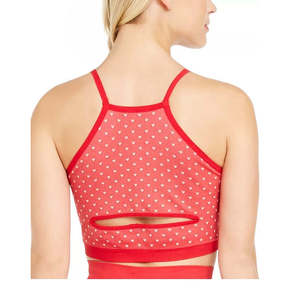 Reggiseno sportivo da donna Ideology rosa taglia XL con stampa a cuore, design senza cuciture a basso impatto - Product Image 2