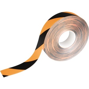 Ruban de marquage au sol réfléchissant DURALINE 50/07 R9 noir/jaune, longueur 30 m, largeur 50 mm, autocollants et éclairages promotionnels durables - Product Image 1