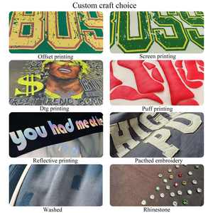 Conjunto de Sudadera Corta y Pantalones Deportivos Acampanados para Hombre con Logotipo Personalizado, Tejido Grueso de 500 GSM, Chándal con Pedrería, 100% Algodón Transpirable - Product Image 5