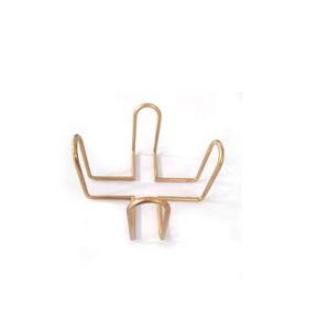 Sous-verre en métal pour ensemble avec support en métal forme ronde couleur brun clair sous-verre personnalisé - Product Image 3