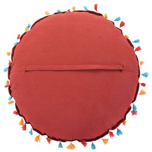Fundas de cojín de algodón hechas a mano con bordado indio para decoración de hogar y granja con cremallera fundas de almohada redondas bohemias - Product Image 3