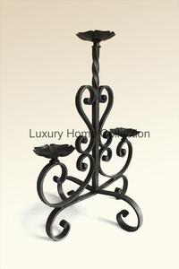Candelabros decorativos festivos y de fiesta Color dorado chapado brillante 10 brazos Juego de 2 vajilla de Metal decoración candelabro soporte - Product Image 3