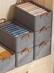 Vietnam made Closet Organizer Cubes-Custom Foldable Non-Woven Storage Bins with Handles for Clothes and <b>Toys</b> - Product Image 3