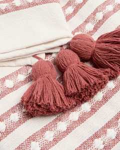 Manta de Alta Calidad para Sofá, Cama, Viajes, Hotel u Oficina, Color Sólido, 100% Algodón, con Borlas Tejidas, Ideal para Regalo - Product Image 2