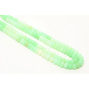 Hermosas cuentas de ópalo verde en forma de rondel liso, cuentas de piedra preciosa de ópalo verde de 6-9 mm, cuentas de ópalo liso de calidad AAA - Product Image 5