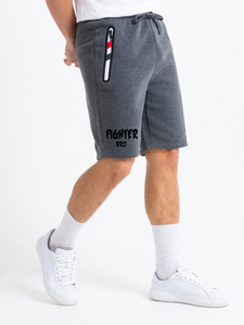 Pantalones cortos deportivos marca de moda estilo americano pantalones de cinco puntos malla de punto sólido 100% algodón suelto Casual Fit XL tamaño elástico - Product Image 6