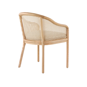 Wooden Teak and Rattan <b>Chairs</b> with Natural Rattan and Solid Teak Wood Sunproof <b>Cushions</b> for <b>Indoor</b> and Outdoor - Product Image 6