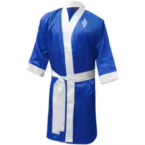 2025 bata de boxeo de satén profesional con capucha MMA entrenamiento de longitud completa mujeres bata de boxeo rojo - Product Image 5