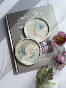 Grand Plateau Rond en Marbre Flammé Étanche, Fait Main, Luxe Moderne, pour Usage Intérieur en Appartement, Style Minimaliste Neutre, Cadeau d'Articles Ménagers - Product Image 5