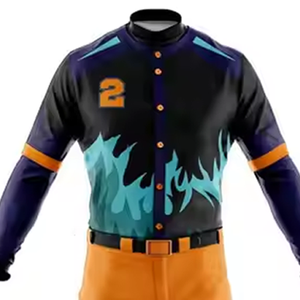 ชุดเบสบอลแบบระบายอากาศได้ชุดเครื่องแบบเครื่องแบบเบสบอลแบบเต็มชุดมีบริการ OEM - Product Image 4