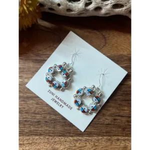 Boucles d'oreilles pendantes géométriques multi-pierres en argent sterling Sonya Lalo - Product Image 3