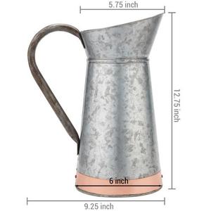 Boîte de lait en fer avec chitti noir boîte à lait en métal fini haute qualité faite à la main concepteur prix de gros boîte de lait de forme ronde - Product Image 5