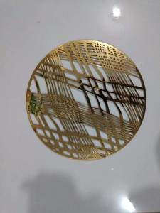 Onirique Vente en gros Acrylique élégant Décoration de mariage Chargeurs d'or Récif d'or Assiettes pour le dîner - Product Image 6