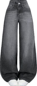 Jeans Boyfriend en Denim Taille Moyenne pour Femmes, Lavage Coloré Respirant, Coupe Ample Vintage, Style Streetwear d'Été, Haute Qualité Y2K - Product Image 5