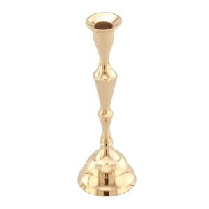 Shiny Gold Finished Aluminium <b>Taper</b> <b>Candle</b> Holder Metal <b>Candle</b> Holders And Lanterns Engraving For Lighting Decoration - Product Image 2