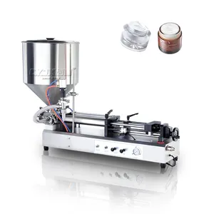 Máquina de llenado de cosméticos de pistón neumático de preservación del calor semiautomática horizontal de buena calidad CYJX