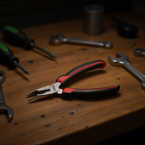 Pince à bec extra long demi-ronde avec embouts à 45 degrés, produit USAG - Product Image 3