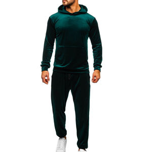 Conjunto de chándal transpirable de ajuste relajado para hombre de alta calidad Nuevo estilo de alta calidad Chándal de terciopelo hecho a medida para hombre OEM - Product Image 1