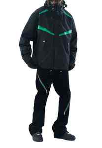 Veste Safari Homme Oversize Imperméable Hiver Entraînement Baseball Col Montant Logo Avant Double Étanchéité Lettres - Product Image 6