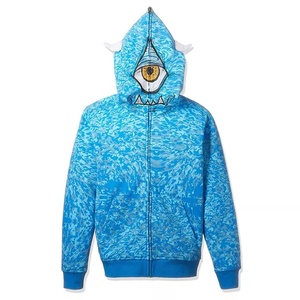 Sudadera con capucha OEM para hombre, con cremallera completa, logotipo personalizado, forro polar de algodón, ecológica y lisa - Product Image 3