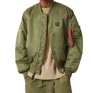 เสื้อแจ็กเก็ตบอมเบอร์สำหรับผู้ชายเสื้อแจ็กเก็ตบอมเบอร์แฟชั่นออกแบบได้เองโลโก้ของคุณเอง - Product Image 2