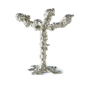 โคมไฟอะลูมิเนียมพิมพ์ลายสำหรับคริสต์มาสทำจากเงินทำจากอินเดียตกแต่งบ้าน - Product Image 1