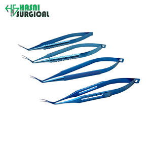 Pinzas de Capsulorrexis, Juego de Instrumentos Oftálmicos, 11 mm, Curvas, de Acero Inoxidable, Pinzas Manuales para Microscopía - Product Image 5