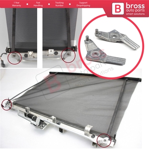 Support métallique de fixation pour rail d'angle de pare-soleil électrique de vitre arrière BDP506 pour W140 W124 W210 W211 W219 - Product Image 5