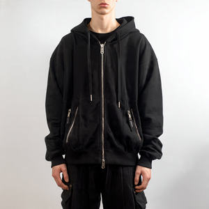 Sweat à capuche à double fermeture éclair, sweat à capuche ample pour homme, sweat à capuche en polaire épais pour homme, sweat à capuche pour homme - Product Image 5