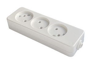 Multipresa bianca da 220 W con 3 prese, senza fili, 250 V 10 A (F-Bright 1002403) - Product Image 1