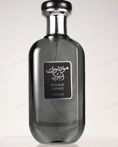 Perfume Mousuf Aswad en Botella de Vidrio de 100 ml con Tapa de Rosca y Etiqueta - Product Image 3