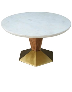 Fabulous Design Golden <b>Stand</b> With White Large Marble <b>Cake</b> <b>Stand</b> <b>for</b> Wedding Parties Tableware <b>Cake</b> Serving <b>Stand</b> <b>for</b> Hot <b>Sale</b> - Product Image 1