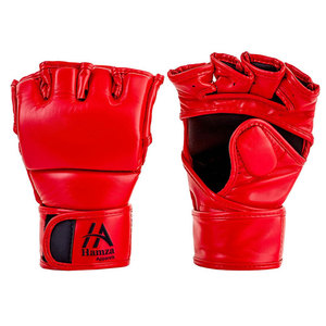 Gants de grappin MMA personnalisés en cuir synthétique de vachette pour fermeture doigt complet poignées de haute qualité entraînement combat - Product Image 1